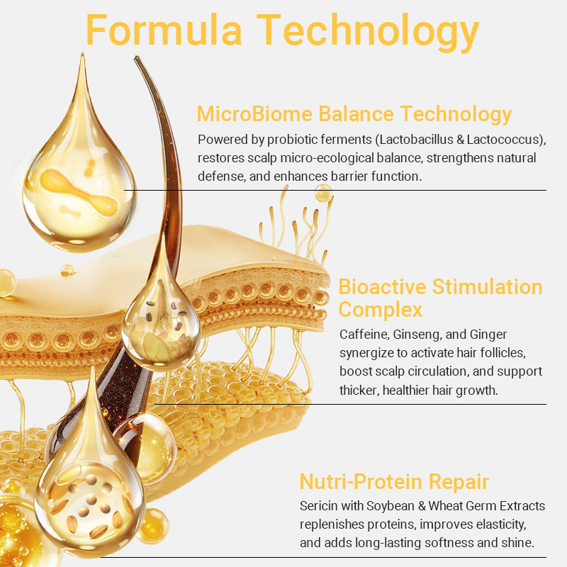 private label microbiome balance revitalizing scalp & hair serum